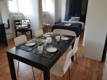 Фото номера Двухместный номер Делюкс с 1 кроватью Гостевой дом Contemporary Apartment г. Бухарест 23
