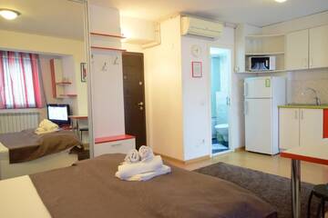 Фото номера Номер-студио с кроватью размера «queen-size» 4 Апарт-отели Decebal Residence Apartments г. Бухарест 5