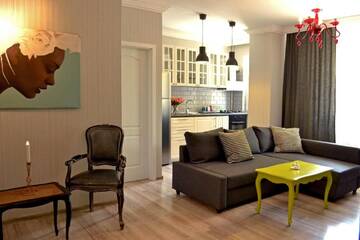 Фото номера Апартаменты с 1 спальней Апарт-отели JN Boutique Apartments г. Бухарест 8