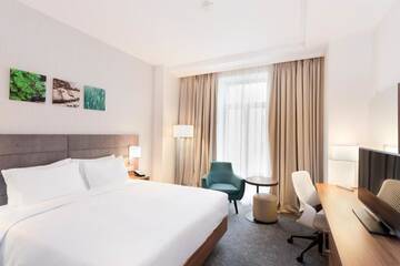 Фото номера Номер с кроватью размера «king-size» Отель Hilton Garden Inn Bucharest г. Бухарест 6