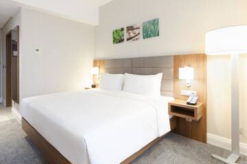Фото номера Номер с кроватью размера «queen-size» Отель Hilton Garden Inn Bucharest г. Бухарест 3