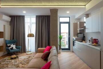 Фото номера Superior Top View Apartment Апарт-отели Novum Aparthotel г. Бухарест 3