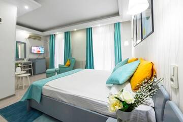 Фото номера Стандартный двухместный номер с 1 кроватью Отель Relax Comfort Suites Hotel г. Бухарест 9